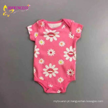 Crianças e Crianças Bodysuit Verão, Impresso Baby Bodysuit Atacado, Short-Sleeve Bodysuit Bebê Recém-nascido